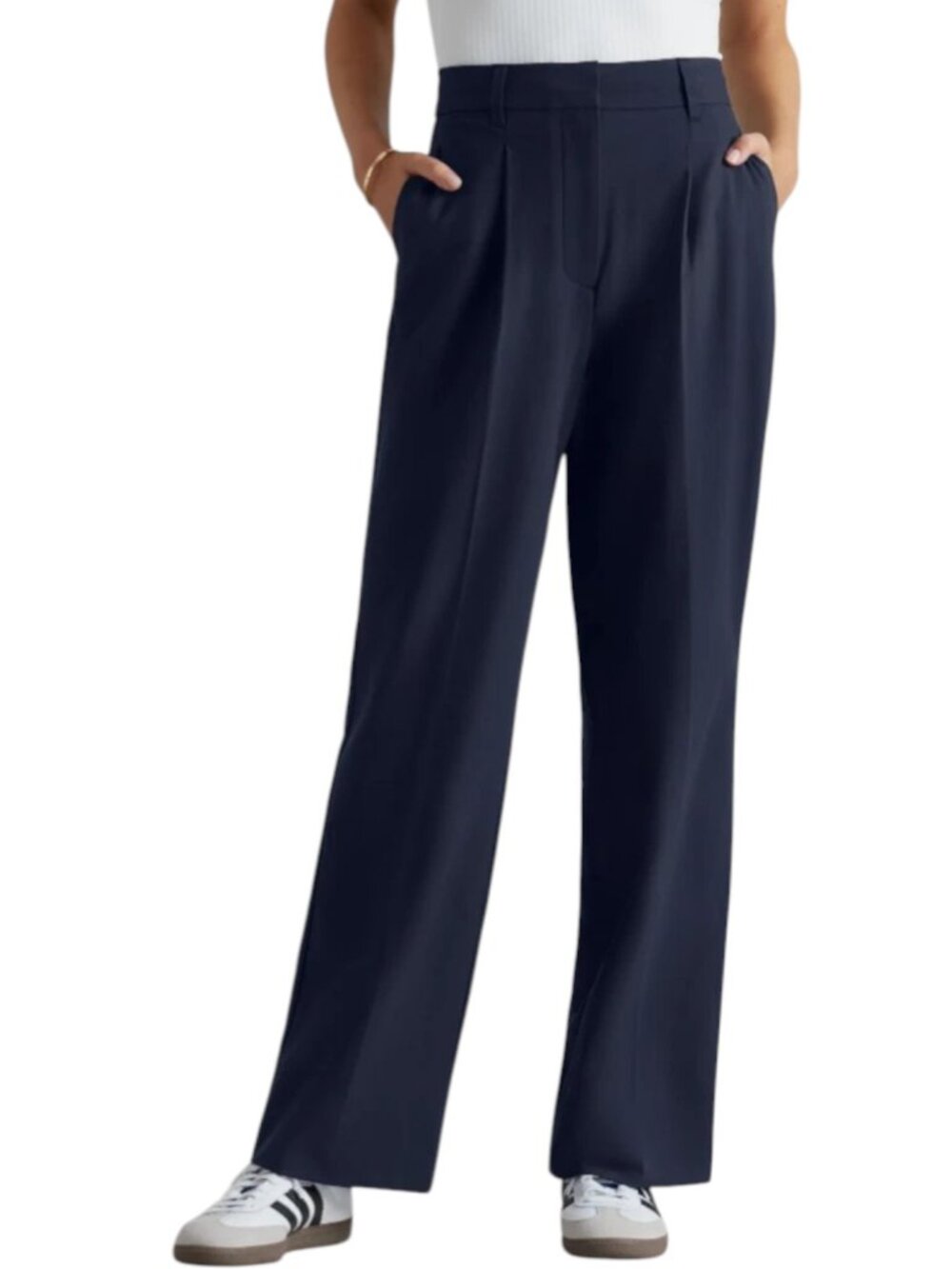 ✨NWT Rhone Navy Commuter Pleated Trouser Size 8 - MSRP $148